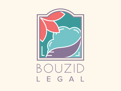 Bouzid Shot branding flower lawyer legal logo nature