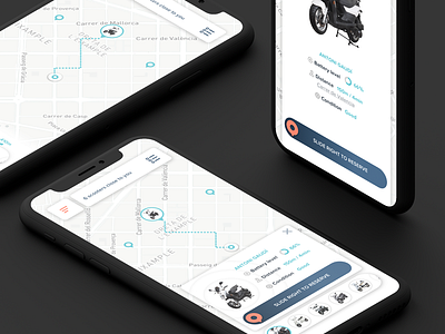 Scooters App location map marker moto sharing motorcycle navigation pin rent scooter sharing