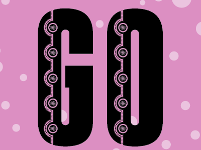 GO decoration design type typography