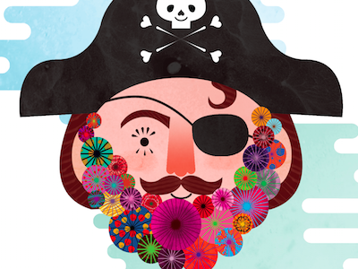 Fashion Pirate fashion flowers illustration pirate ten paces and draw