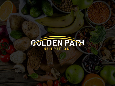 Nutrition Logo Design abstract logo food logo golden path logo letter logo minimal logo nutrition logo