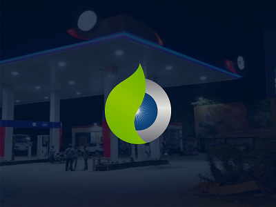 Filling Station Logo Design fuel logo oil drop logo oil logo petrol pump logo