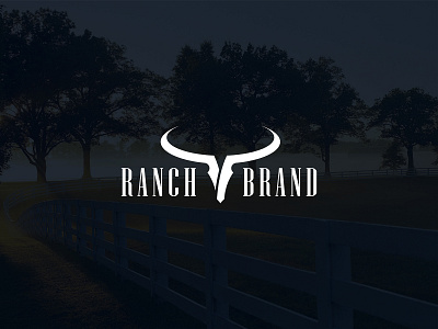 Bull Logo Design cow skull logo ranch brand skull logo