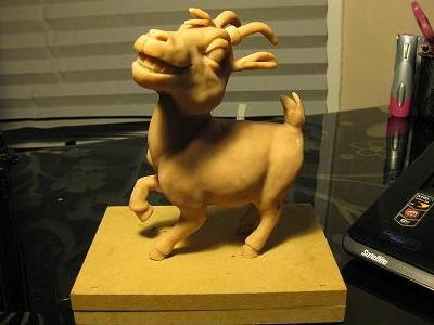 Penelope Character Maquette goat maquette pygmy goat sculpture