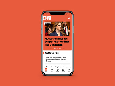 CNN App Redesign app design ui ux