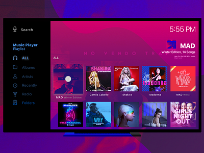 Music Player on TV