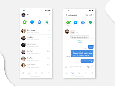 Direct Messaging Design direct message design mobile ui design