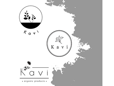 Logo studies for the brand Kavi