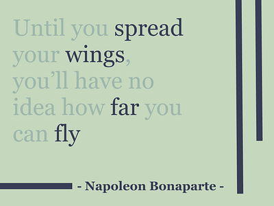Napoleon Quotes - Typography Classic Theme