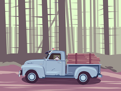 Chevrolet 3100 adobe background illustration illustrator light vector