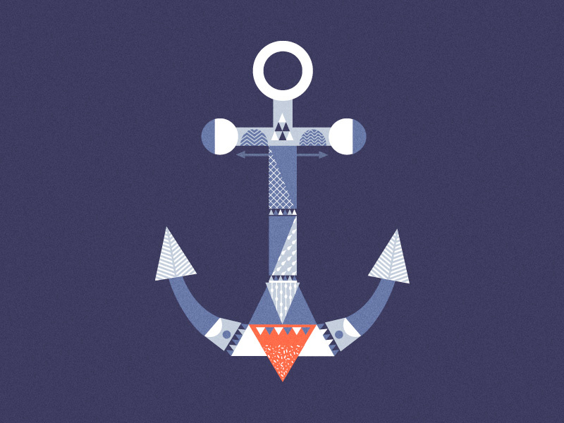 Crystal Anchor pattern geometry anchor vector illustrator adobe