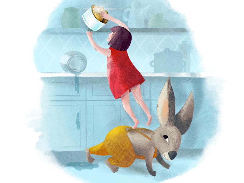 Warsaw and Rabbit rabbit character texture illustration childhood kids kidsillustration