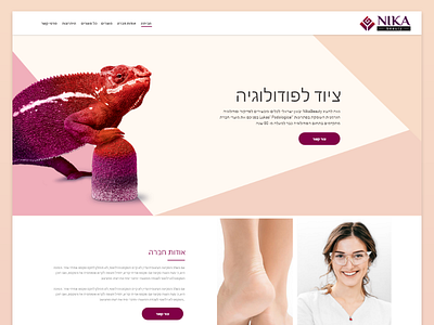 Landing Page for Israel Company Nika Beauty design landing page design landingpage webdesign website