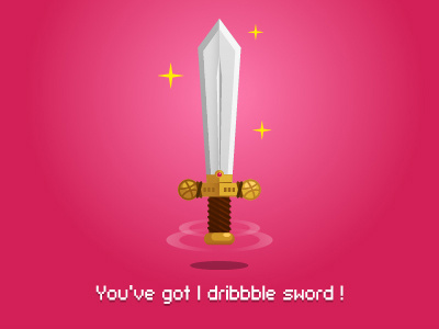 Dribbble sword!