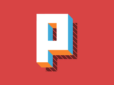 P-type illustration typography