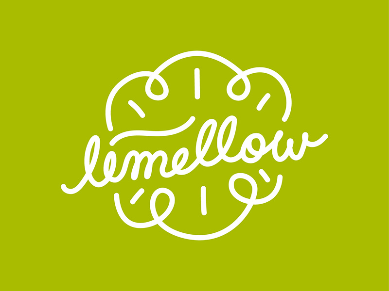 Limellow Logo identity typo illustration logo
