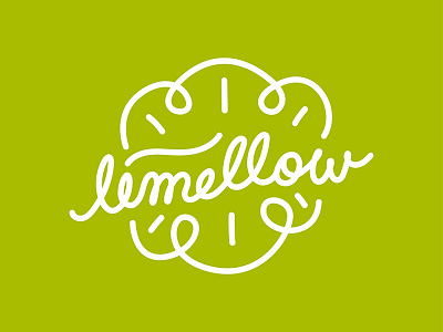 Limellow Logo identity illustration logo typo