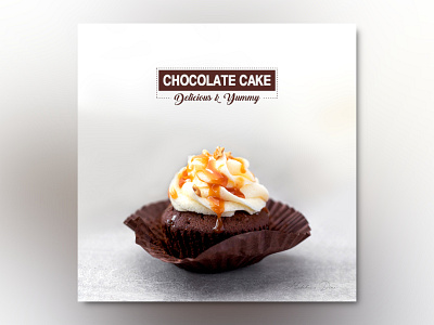 Delicious & Yummy Chocolate Cake Instagram Poster design facebook illustration instagram instagram banner instagram post instagram stories social media social media design socialmedia