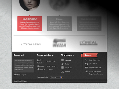 Footer design footer web design