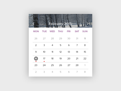 Calendar design calendar clean design flat ios ui