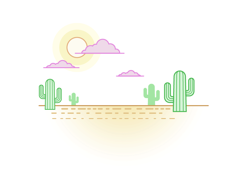 404 Page animation (GIF) 404 after effects animation desert gif illustration