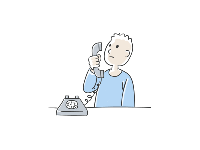 Call call illustration person phone