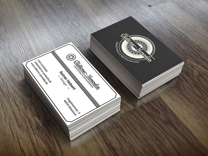 Oldtimer yemodia business card
