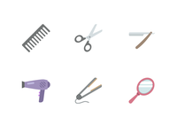 Salon Icons (Free Download)