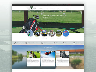Kings Land home page design home page kings land redesign ui ux web design