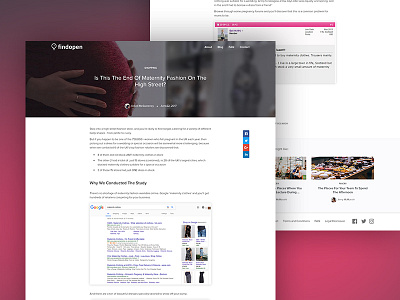 FindOpen article page article article page design find findopen open ui ux web design