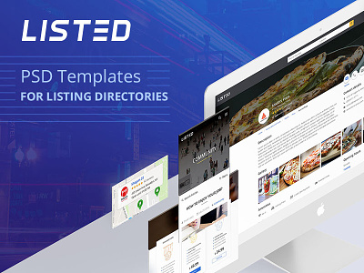 Listed - PSD Template for listing directories design listed listing listing directory psd template ui ux web design