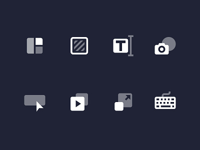 Editor Toolbar Icons animator background bannersnack button design elements icon icons modern resize shortcuts templates text ui user interface vector