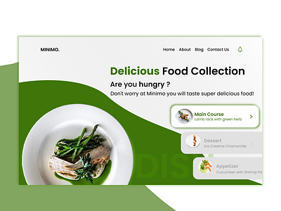 Restaurant Webpage Design food restaurant ui ux web design