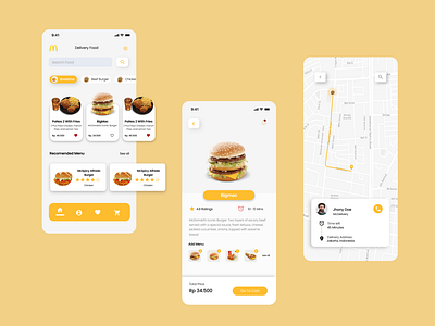 McDeliveery Apps UI Concept