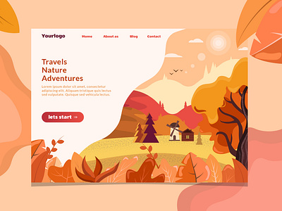 First page of the travel site