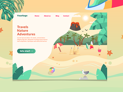 Travel landing page