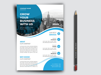 Modern Business Flyer Design business flyer cleaning corporate corporate business flyer corporate design flyer artwork flyer design flyer template illustrator sample