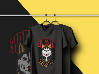 Husky Illustration T Shirt Design best t shirt design fiverr designer husky illustraion mahin graphic mahin graphic mahin graphics mahingraphic mahingraphic mockup retro t shirt t shirt design t shirt designer t shirts vantage