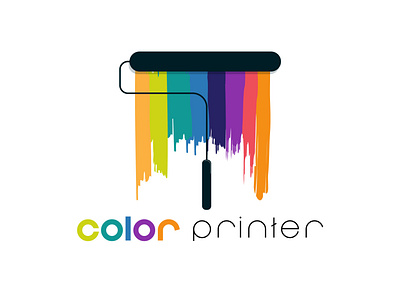 Color Print logo Design abstract art colorful logo logo logo agency logo design logo design branding logo designer logo maker logodesign modern art logo printer logo watercolor