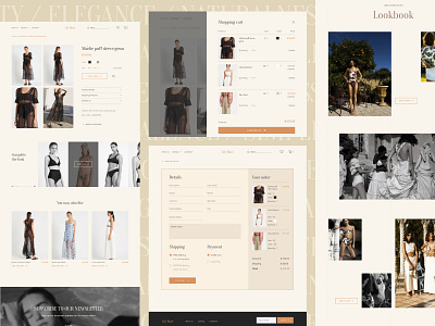 Online shop | LilyRose design fashion online shop ui ux web design