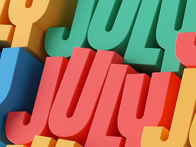 JULY - 3D TYPE