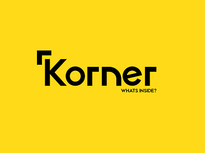 KORNER MAGAZINE // WORDMARK branding design ident logo type typography