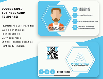 Double sided creative and professional Business card business business card businesscards card cards company corporate corporate identity freebusinesscards identity modern office poly presentation printablecard printables stationery template templates visitingcard