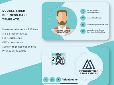 Pro Double-sided business card appdesign appdeveloper behance business card design business cards colorpalette dailyui dribbble graphicdesign interface ios mobileapp ui uidesign uiux userexperience userinterface ux uxdesign visiting card