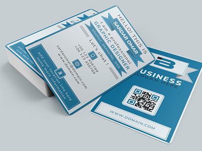 Corporate Identity - Business Card Template - typography freelancer