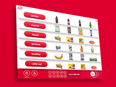 Shop24 Vending Machine UI app design ui ux