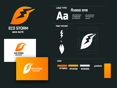 banding logo eco-storm art branding graphic design icon illustration logo logo designer typography ui ux vector web