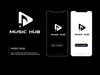 music hub logo for andriod or os