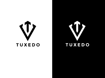 tuxedo logo concept art branding business company logo flat graphic design identity illustration logo minimalist print typography
