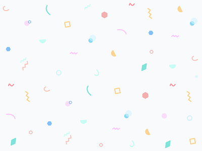 Pattern with cute pastel confetti circle wallpaper